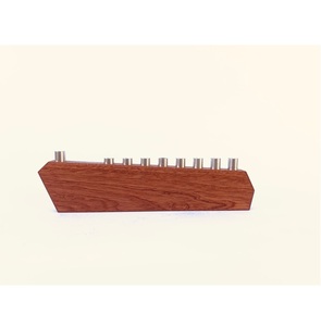 Bougeoir menorah en bois design moderne pour décoration de Noël, centre de table de mariage, bougeoir, décoration de table pour la maison - Product Image 4