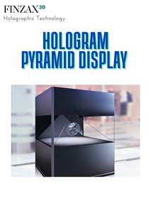 Heavy Duty Commercial Hologram Fan Advertising <b>Display</b> Pyramid <b>Rotating</b> LED For Business Event Exhibition 3D Product Launch Tool - Product Image 3