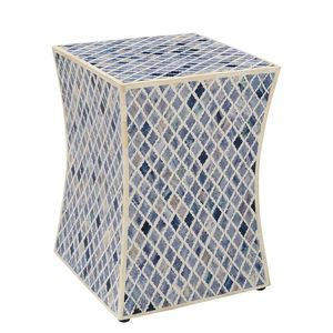 Table d'appoint en incrustation d'os artisanale, mettant en valeur l'art intemporel pour les thèmes de décoration intérieure classiques modernes - Product Image 1