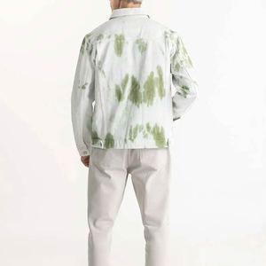 Affordable Price <b>Men</b> Denim <b>Jacket</b> Washed Motorcycle Stand Collar Button Front <b>Casual</b> Jean <b>Jacket</b> for <b>Men</b> - Product Image 3