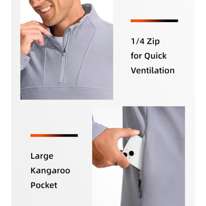 Sudadera Active Fit para hombre para entrenamientos con bordado de logotipo personalizado y opciones de marca de etiqueta para uso en fitness y gimnasio - Product Image 3