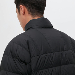 2025 New Custom Logo Men's High Street Stand Collar Hooded <b>Waterproof</b> Windproof Winter Quilted <b>Padded</b> Puffer <b>Jacket</b> - Product Image 6