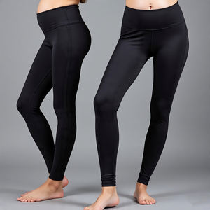 High Elastic Waist <b>Leggings</b> <b>With</b> <b>Pocket</b> Pants Full Length Yoga Maternity <b>Leggings</b> Capri Pant <b>Ladies</b> - Product Image 1