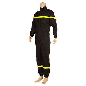 Ropa de trabajo cómoda Pantalones de uniforme con bolsillos de rayas reflectantes Babero protector impermeable y mono de seguridad - Product Image 5