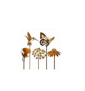 Estacas de jardín de metal para exteriores pintadas a mano que agregan estilo artístico y carácter a jardines y paisajes - Product Image 1