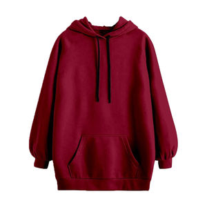 Vestido Sudadera de Felpa Personalizado para Mujer, 100% Algodón, Transpirable, Resistente al Viento, Ecológico, Diseño en Relieve, Bordado, Hombros Caídos - Product Image 1