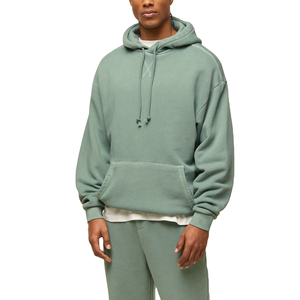 เสื้อฮู้ดดี้แบบสวมหัวโอเวอร์ไซส์ผ้าคอตตอนผสม100% มีฮู้ดสำหรับผู้ชายและผู้หญิงแฟชั่นฤดูหนาวผู้ผลิตขายส่ง - Product Image 1