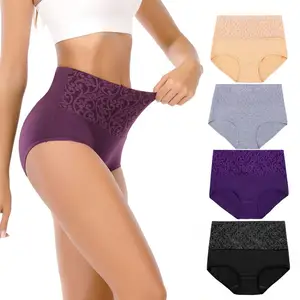 Women's Half <b>Slips</b> <b>Underwear</b> Low Waist Striped Comfortable Spandex/Nylon Panties for Yoga Gym - Product Image 1