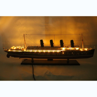 Modelo de Barco Náutico de Metal RMS LUSITANIA de Diseño Personalizado del Fabricante Gia Nhien, Artesanía de Alta Calidad Tallada a Mano en Vietnam