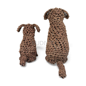 Figura de Perro Tejida a Mano con Jacinto de Agua, Decoración Ecológica para el Hogar, Venta al Por Mayor - Product Image 4