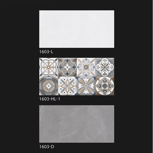 Azulejos de pared Interior de Color Beige moderno de 300x600, decoración de flores, azulejos de pared de cerámica para Baño - Product Image 1