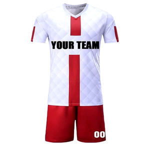 Uniformes de football sur mesure pour clubs et écoles Sueur tissu doux Sublimation impression et logo personnalisé et nom Succer ensemble - Product Image 1