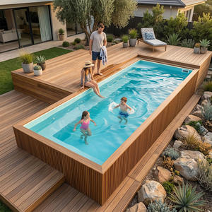 Piscine hors sol de haute qualité, épaisse, résistante aux UV, avec échelle de sécurité, installation facile, durable, pour enfants et adultes, piscine extérieure. - Product Image 1