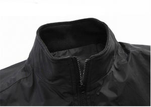 Chaqueta Bomber Casual de Primavera/Verano para Hombre en Negro, Talla XS, Cortavientos de Lona con Cuello Alto para Senderismo - Product Image 2