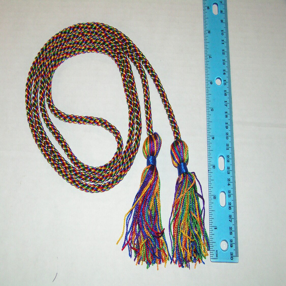 120 Colors Graduation Honor Cords Bulk Wholesale Honors Cords for Grad Days Custom Single Two Colors Custom With Tassel