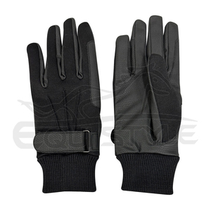 Usine directe en gros gants d'équitation en cuir noir été et hiver équestre protection extensible conception personnalisée - Product Image 1
