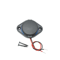 Chargeur USB 12V 24V 48W avec prise USB-C PD 30W et QC3.0 18W pour montage sur panneau de siège de bus, bateau, véhicule de loisirs, avec couvercle rabattable