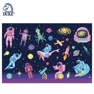 Cartoon Spaceman 1000 pièces Jeu de société amusant Jigsaw Puzzle - Product Image 2