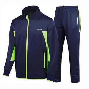 Conjuntos de chándal de ropa deportiva transpirable para hombres hechos a mano de tela suave ideal para atletas, entrenadores de fitness Servicio OEM disponible - Product Image 1