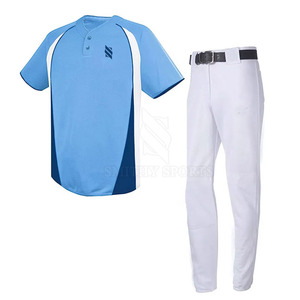 Pakistan Custom Breathable Quick Dry 100% Polyester Sportswear Wholesale OEM Service Available <b>Baseball</b> Softball Wear Uniform - Product Image 1