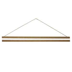 Par de tiras magnéticas para pósteres de 101 cm, MDF natural con estilo de diseño minimalista - Product Image 2