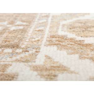 พรมขนสัตว์ถักมือสีเบจและสีน้ำตาลลายเหรียญตราขนาดใหญ่ รุ่น AKWT-1077 สำหรับตกแต่งห้องนั่งเล่นวัยรุ่น - Product Image 3