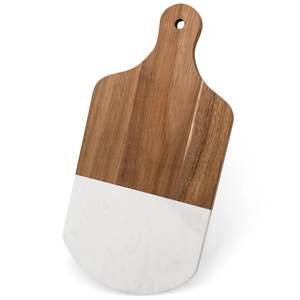 Planche à découper carrée de luxe de haute qualité en bois de résine avec poignée de surface de coupe en résine époxy pour ustensiles de cuisine pour charcuterie - Product Image 6