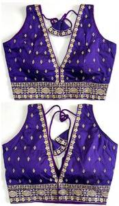 Hermosa Blusa Con Zari, Trabajo De Hilo Y Trabajo Hecho A Mano - Product Image 2