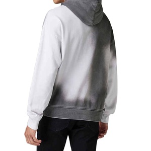 เสื้อฮู้ดกางเกงเหงื่อสำหรับทุกเพศเสื้อฮู้ดกางเกงพิมพ์ลายพัฟแนวสตรีทผ้าคอตตอนแบบรูดซิปออกแบบโลโก้ได้ตามต้องการ - Product Image 2