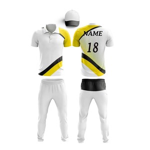 Les ensembles personnalisables d'uniformes de cricket de sublimation de polyester conçoivent votre propre équipe avec le nom et le numéro personnalisés - Product Image 1