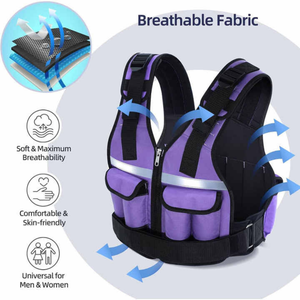 Chaleco de peso negro placa al por mayor chaleco ponderado de Fitness ajustable personalizado de alta calidad para hombres entrenamiento 10kg 12kg 16kg 20kg 30kg - Product Image 6