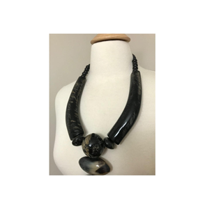 Collar de Cuerno de Búfalo Natural Ecológico Hecho a Mano para Mujer, Joyería Moderna, Regalo, Moda, Artesanía Saniya - Product Image 6