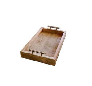 Plateau de table basse en bois Poignée de conception en bois pour taille personnalisée Prix bon marché avec couleur bois naturel - Product Image 1
