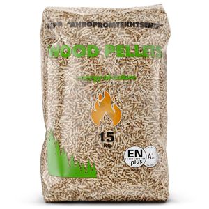 Granulés de bois 2024, sciure de bois, Pologne |   Sacs de 15 kg |   Usine de granulés de bois pour système de chauffage, humidité 6,4 %, densité 7 - Product Image 3