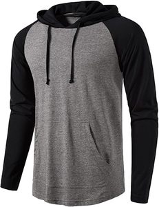 Sudaderas con capucha informales de invierno para hombre, Color sólido, 100% algodón, forro polar, ajuste Regular, secado rápido y transpirable, bolsillo ecológico de alta calidad - Product Image 6