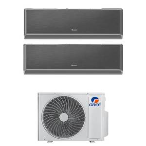 Aire Acondicionado Gree Airy Black 12000+12000 Dual Split Inverter R32 A++ con Wifi y Frecuencia Variable para Uso Doméstico - Product Image 1