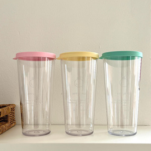 [Made in Korea] OHBOTTLE Tumbler in Plastica Resistente dal Design Coreano Base, 500ml, Bicchiere Riutilizzabile con Coperchio, 4 Colori - Product Image 1