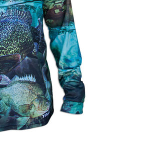 Su propia camisa de pesca de manga larga cómoda de alta calidad para hombres, protección UV impermeable, servicio OEM de secado rápido para exteriores - Product Image 4