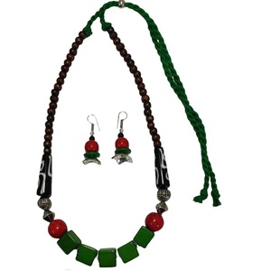 สร้อยคอเรซินและไม้หลากสีสร้อยคอเส้นใหญ่สำหรับผู้หญิงเครื่องประดับอัญมณี - Product Image 3