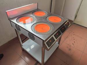 Fornello a Induzione Elettromagnetica Commerciale, Piano Cottura Piatto da Cucina 6000W, Piano Cottura a Induzione Elettrico da Banco con 2 Livelli di <span class=keywords><strong>Riscaldamento</strong></span> - Product Image 4
