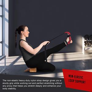 Accesorio de equipo de Fitness de neopreno para gimnasia, correa para camilla de pie con lazo de mano para piernas, ejercicio de Yoga, entrenamiento de fuerza - Product Image 3