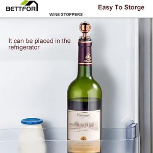 Reusable Silicone <b>Wine</b> Stopper Leak-Proof Freshness Preserver for <b>Wine</b> Bottles for Home Hotels Clubs Bars - Product Image 3