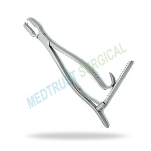 Fórceps de sujeción de hueso Kern 6,25 "(16CM) Manual de acero inoxidable con trinquete 2x2 dientes-Instrumento de cirugía ósea ortopédica - Product Image 4