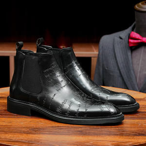Zapatos de Trabajo Duraderos de Cuero Vacuno con Forro Antiolor y Absorción de Impactos, Zapatos Casuales para Hombre, Zapatos para Uso Diario - Product Image 4