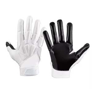 Gants de football américain personnalisés de haute qualité respirants grande taille imprimés 100% polyester marque et logo personnalisés - Product Image 2