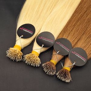 2025ต่อผมมนุษย์แบบ100% นาโนลิ้งค์แท้เครื่องสไตล์หนังกำพร้าตรงเต็มตัวทำจากเส้นด้ายสองชั้น100กรัม - Product Image 1