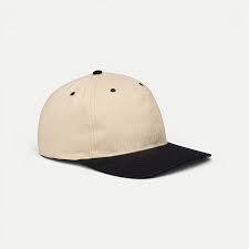 Casquette de baseball ajustée 6 panneaux avec logo brodé, motif géométrique, unisexe, décontractée, beige, visière noire, vente en gros, personnalisable, OEM, faible MOQ - Product Image 4