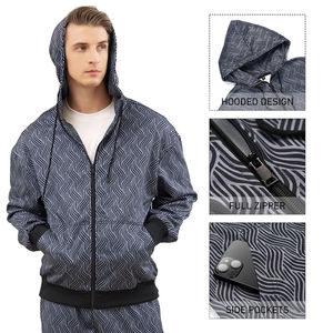 Survêtement d'hiver unisexe classique avec intérieur en polaire douce, sweat à capuche zippé et pantalon de jogging pour l'entraînement - Product Image 5