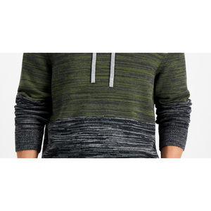 Maglione con Cappuccio da Uomo Sun + Stone 100% Cotone Lavorato a Maglia, Bicolore con Motivo Blu Navy, Traspirante, Taglia XL - Product Image 3