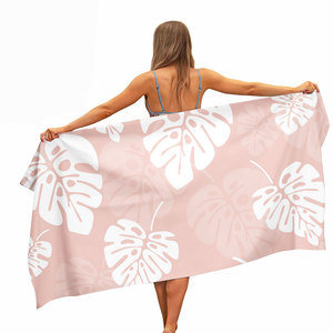 Wholesale Personalized Promotional Sand Free Sublimation <b>Beach</b> <b>Towel</b> Blank White Quick Dry - Product Image 1